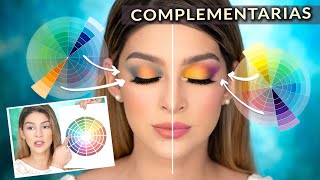 COMO COMBINAR COLORES COMPLEMENTARIOS  MAQUILLAJE LOVELYMAKEUP [upl. by Neelrahs]