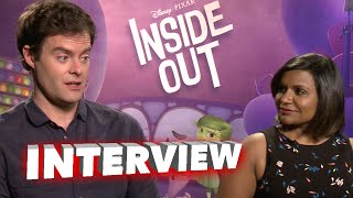 Pixars Inside Out Bill Hader quotFearquot amp Mindy Kaling quotDisgustquot Official Movie Interview  ScreenSlam [upl. by Terrie888]