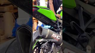 Kawasaki zx10r sc Exhaust full system 👍👍 kawasaki ninja [upl. by Rednael]