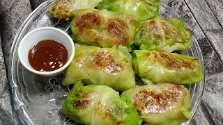 Vegetarian cabbage rolls😋 recipe by shambers kitchen [upl. by Aitnom152]