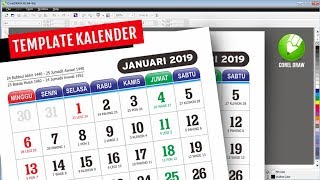 Membuat Kalender 2019 di CorelDraw [upl. by Rahsab]