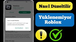 Google Play Storeda Roblox Yüklenemiyor Hatası Nasıl Düzeltilir 2024Roblox Yükleme Hatası [upl. by Aivatnuhs]