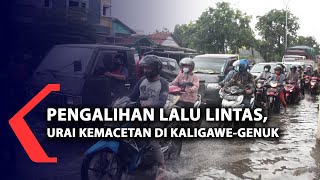 Pengalihan lalu lintas urai kemacetan di KaligaweGenuk [upl. by Malonis134]