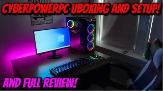 GAMING PC From CyberPowerPC Unboxing amp Setup [upl. by Ecinom433]