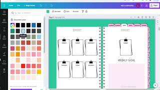 How to Create a Digital Planner Using Canva to Sell on Etsy [upl. by Ciel]