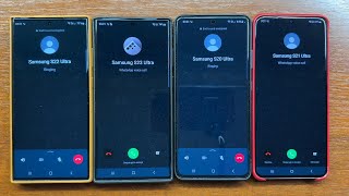 Samsung Galaxy S23 Ultra vs S22 Ultra and S21 Ultra vs S20 Ultra WhatsApp Incoming Call Pairs [upl. by Noitna]