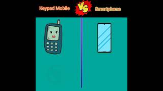 Keypad Mobile vs Smartphone Comparision ❓shortsfeed comparison ytshorts trendingshorts shorts [upl. by Herb]