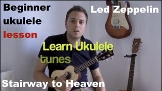 Led Zeppelin  Stairway To Heaven  How to Play Stairway to Heaven  Led Zeppelin Ukulele Lesson [upl. by Naasar576]