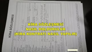 abone ol  KİRA SÖZLEŞMESİ NASIL YAZILIR HOW TO AGREEMENT KİRA KONTRATI NASILI YAPILIR [upl. by Ecienahs]