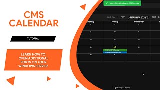 SonoranCMS  Calendar Highlight  Sonoran Software [upl. by Wanfried102]