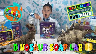 How To Make Soap Dinosaur Soap Lab Science Kit For kids  DIY  Educational [upl. by Broddy]