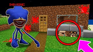 TROLLÉ y ME ESCONDI DE SHIN SONIC 😂 Bebe Noob EL ESCONDITE VS SHIN SONIC TAPES en MINECRAFT [upl. by Aivil]