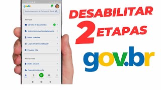 DESABILITAR VERIFICAÇÃO EM 2 ETAPAS NO GOVBR  ATUALIZADO 2024 [upl. by Annaet130]