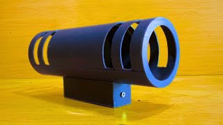 How to make a 2024 modern wall lamp from PVC pipes Very helpful [upl. by Dolly]