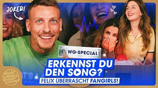 Felix Lobrecht überrascht Fangirls😱  Erkennst DU den Song WGSpecial [upl. by Yanarp]