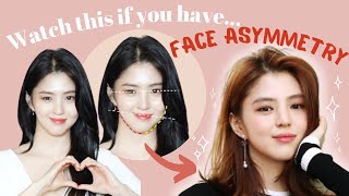 3 Quick Fix for FACE ASYMMETRY amp Uneven Face  MAKEUP HAIR STYLING [upl. by Drexler]