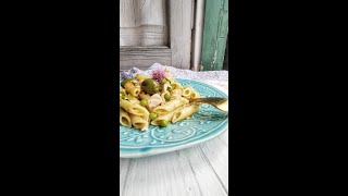 Insalata di pasta fredda al tonno pisellini e bottarga Ricetta Bimby [upl. by Lednor]