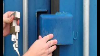 Securing a Container with a Lock Box and Security Lock [upl. by Yanarp]