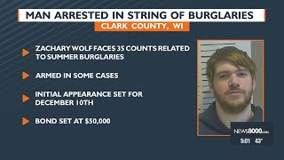 Man arrested in string of burglaries [upl. by Nave648]