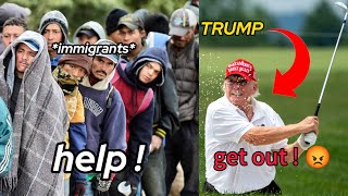 trump is kicking out immigrants   interview [upl. by Ajani]