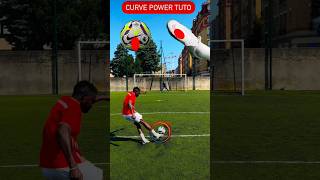 CURVE POWER TUTORIAL ⚽💯🔥✅football skills footballskills shortsfeed shortsvideo shortsviral [upl. by Nnoved]