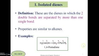 2 Alkadienes [upl. by Ahsercel]