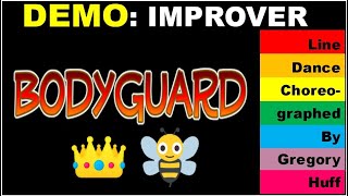 DEMO BODYGUARD IMPROVER LINE DANCE BY GREGORY HUFF DANCED TO BEYONCES HIT SUPER FUN EZ TAGS [upl. by Freytag]