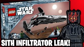 LEGO Star Wars 2024 Leaks Erstes Bild von Darth Mauls Sith Infiltrator 75383  LEGO News [upl. by Adnamas]