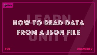 How to read in data from a json file in unity c [upl. by Ferdinand]