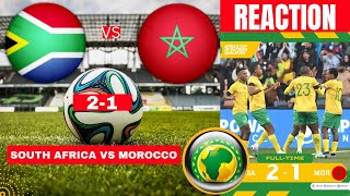 South Africa vs morocco 21 Live Africa Cup of Nations Qualifiers Football Match Bafana Highlights [upl. by Alys662]