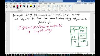 23 Numerical Analysis  Lagrange Interpolating Polynomial [upl. by Christian]