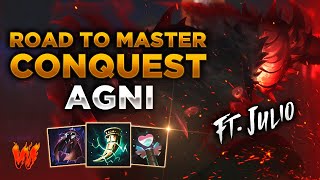 AGNI BUILD TROLL O LEGENDARIA  Warchi  Smite Road to Master Conquest S11 [upl. by Tihom]