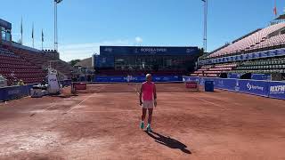 Rafael Nadal Court Level Practice  Groundstrokes 20072024  Nordea Open 4K 60FPS [upl. by Ahsiyk]