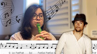 93 Million Miles  Flauta Doce Cover  COM NOTAS [upl. by Mcclees]