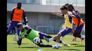 Real Madrid Training 24 May Live Training for Real Betis ✅ Mendy ❌ Alaba Tchouameni [upl. by Enaz]