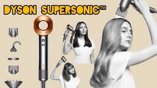 Dyson Supersonic™ hair dryer NickelCopperIntelligent heat control for no heat damage [upl. by Innep]