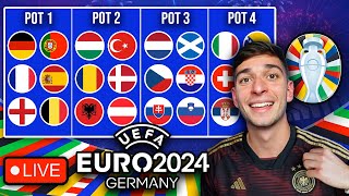 EURO 2024 DRAW LIVE REACTION [upl. by Jed720]