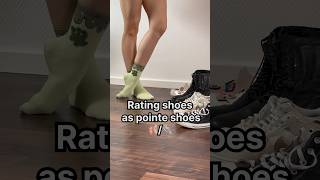 Rating shoes as pointe shoes 🩰👟 shorts [upl. by Goldy]