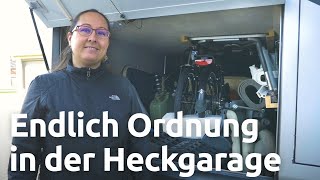 Regalsystem für die Heckgarage im Wohnmobil  Ordnungssystem im Clou Liner [upl. by Asatan733]