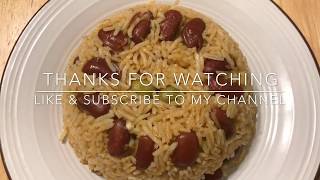 rice and beans  kidney beans rice  how to cook spanish rice  red beans rice [upl. by Etteniuqna]