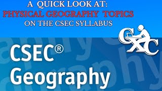 Physical Geography Checklist for your CSEC Geography exam [upl. by Avrom]