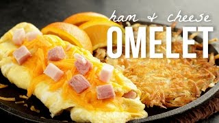 How to Make an Omelet Quick and Easy Ham and Cheese Omelette Recipe [upl. by Edyak887]