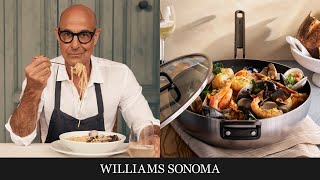 Stanley Tucci Makes Fish Stew  Tucci™ by GreenPan™ Exclusively at Williams Sonoma [upl. by Akins]