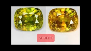 حجر السيفين تايتانيت SPHENE TITANITE [upl. by Lebna848]