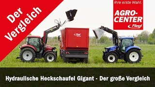 Fliegl AgroCenter  Hydraulische Heckschaufel Hochkippschaufel Gigant im Einsatz [upl. by Cecile]