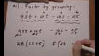 factoring gcf binomial factoring by grouping [upl. by Ycniuq]