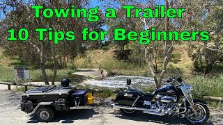 Towing a Motorcycle Trailer 10 Tips for a Beginner [upl. by Annoynek]