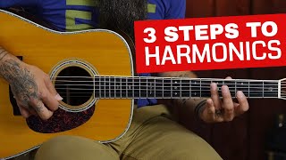 How to Play Harmonics on Acoustic Guitar in 3 Steps [upl. by Gnal]