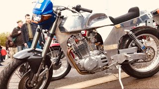 KEMPTON PARK Motorcycle Autojumble with a MAGIC TOUCH of Lambretta amp Vespa SCOOTERS mixed into BIKES [upl. by Feinberg]