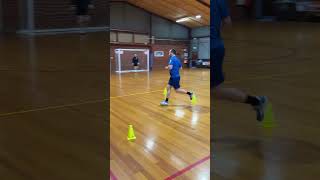 Futsal training  important tip for futsal use the sole of the foot to control the ball [upl. by Haonam]